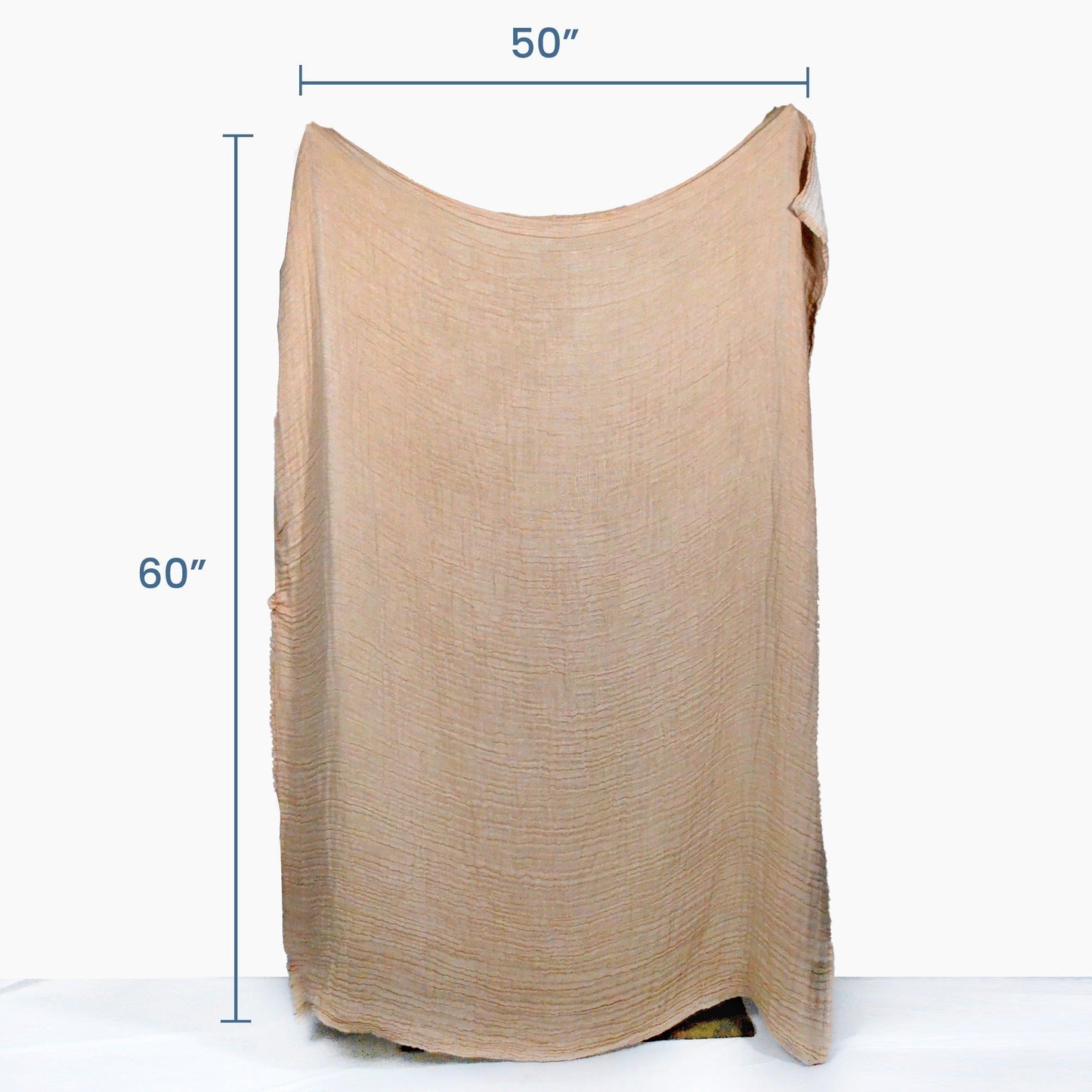 100% Cotton, 4 layer Printed Muslin Throw Blanket - Sand Yarn Dyed - India Wholesale Co.