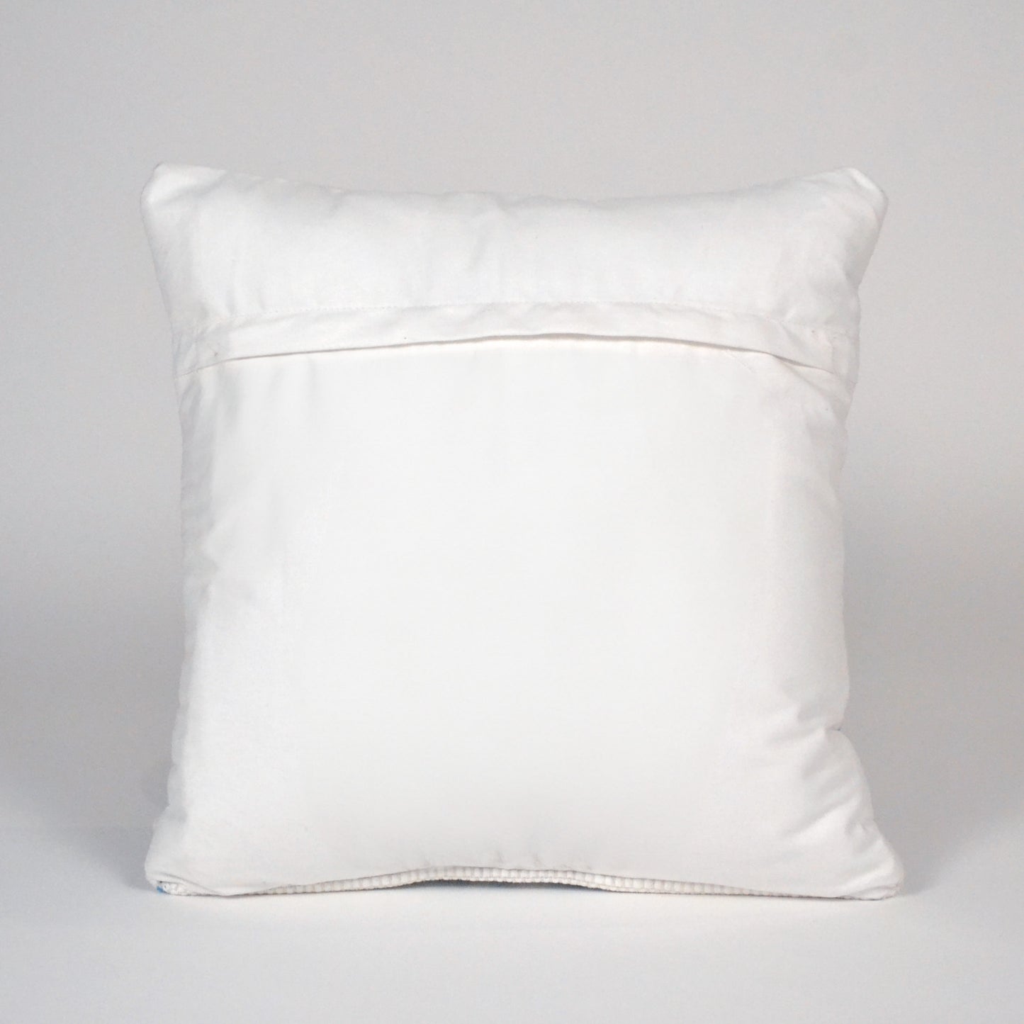 Chindi Printed Cotton Pillow Cover (Engineered print) 18"X18", Blue Sea shell print - India Wholesale Co.