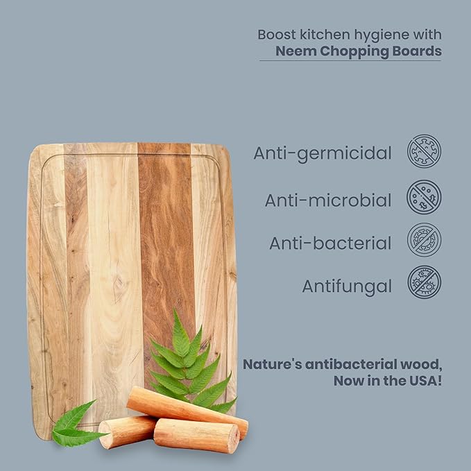Neem Chopping Board- 20"x15" - India Wholesale Co.