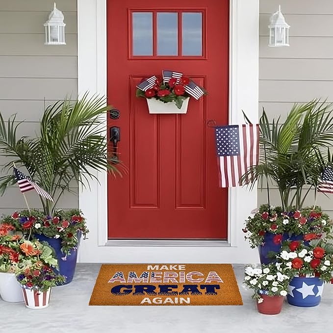 Great America Coir Doormat for Entryway 17x30" - indian wholesale Co