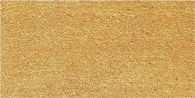 Coir Mats Basic Plain - 22X47" Beige - India Wholesale Co.