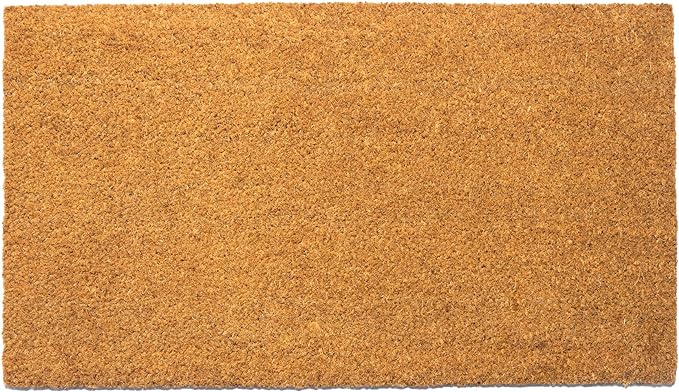 Coir Mats Basic Plain - 17X30" Beige - India Wholesale Co.