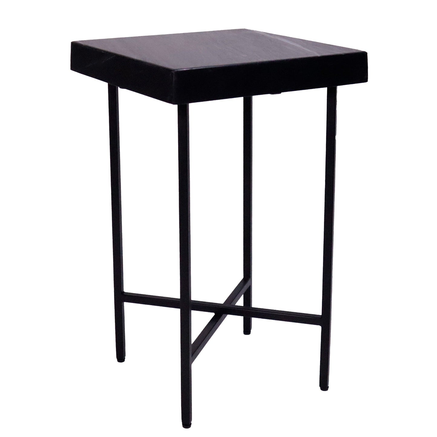Marble Top Accent Table with Metal Legs | Premium Marble & Metal Finish - India Wholesale Co.
