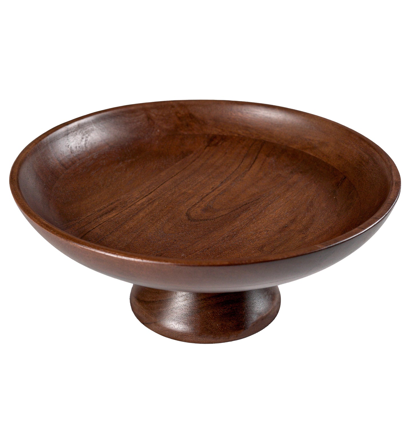 Fruit Bowl Plain Acacia -12"x2" -Walnut
