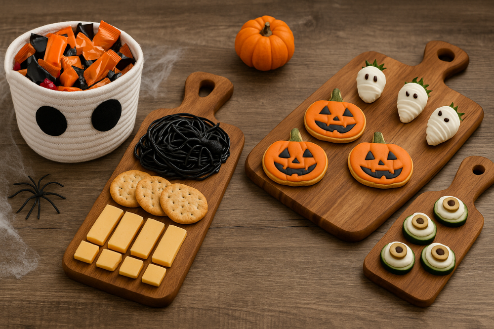 Spooky Halloween DIY: Turn Cotton Rope Baskets and Wooden Boards into Chic Halloween Décor