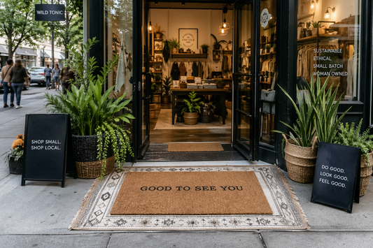 Small Store, Big Look: Quick Storefront Refresh With Rugs & Doormats