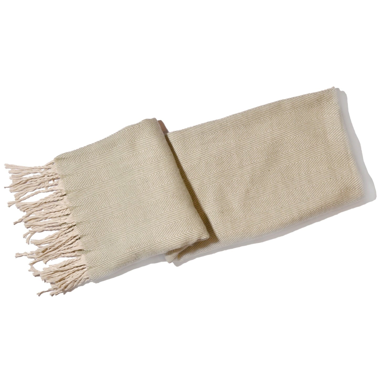 Recycled Polyester Yarn Throw Blanket - Sage Green