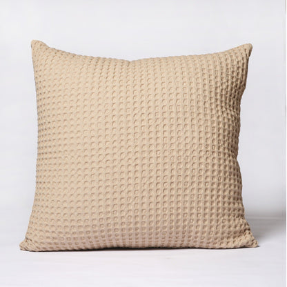 Sand Waffle Cotton Pillow cover, 20"x20"