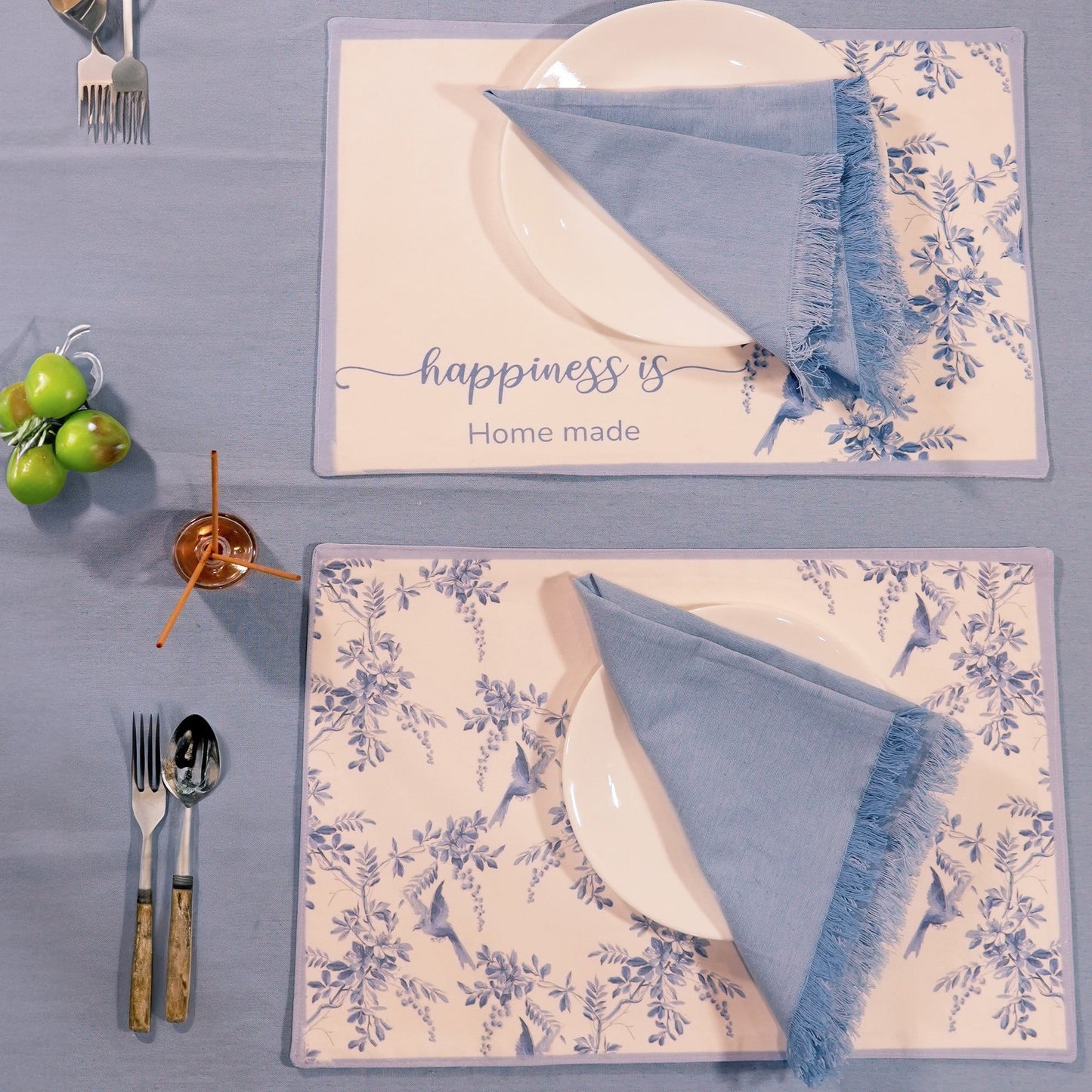 100% Cotton Chambray Napkins, Set of 4