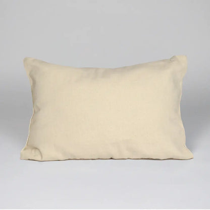 Jute Cotton Plaid Cotton & Jute Pillow Cover, 14"x20", White & Natural