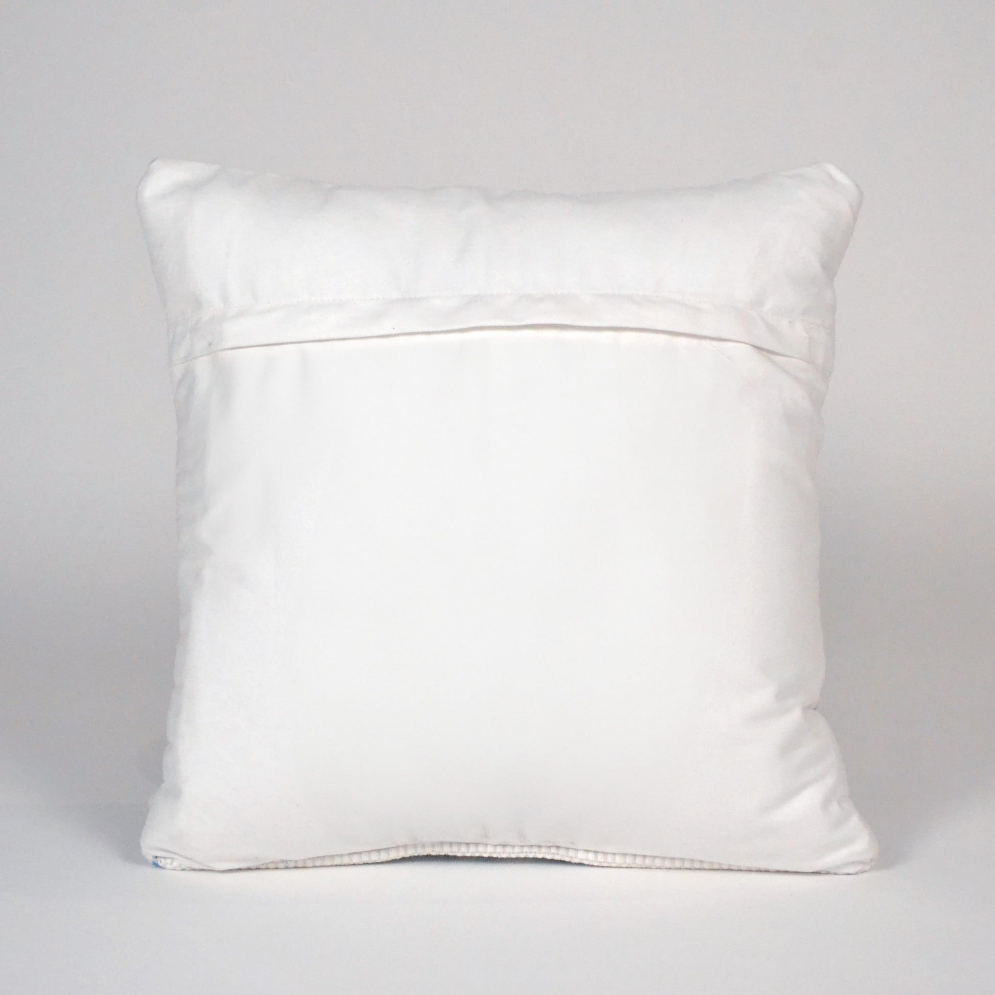 Chindi Printed Cotton Pillow Cover (Engineered print) 18"X18", Blue Sea shell print - India Wholesale Co.