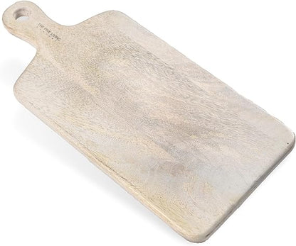 Paddle Server White Mango Wood 16"x7"