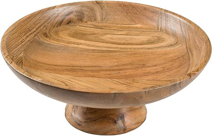 Fruit Bowl Plain Acacia -12"x2" -Natural