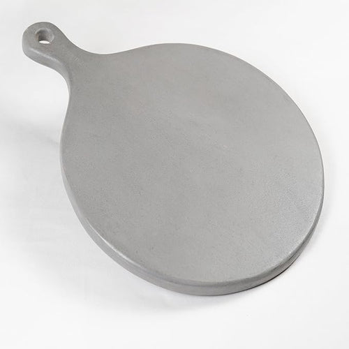 Round Paddle Server Gray Mango Wood 16