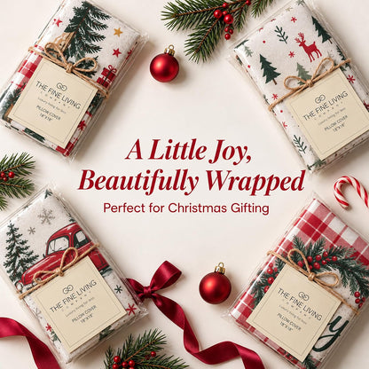 Christmas 18x18 Pillow Cover Set of 4 Cushion Cover