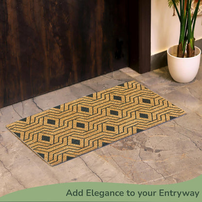 Orion Blue Coir Doormat – Non-Slip Indoor Outdoor Mat