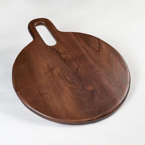 Long Groove Acacia Round Board - 15