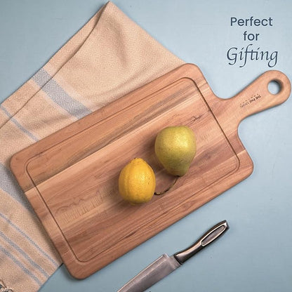 Neem Chopping Board-Long Handle 20X10"