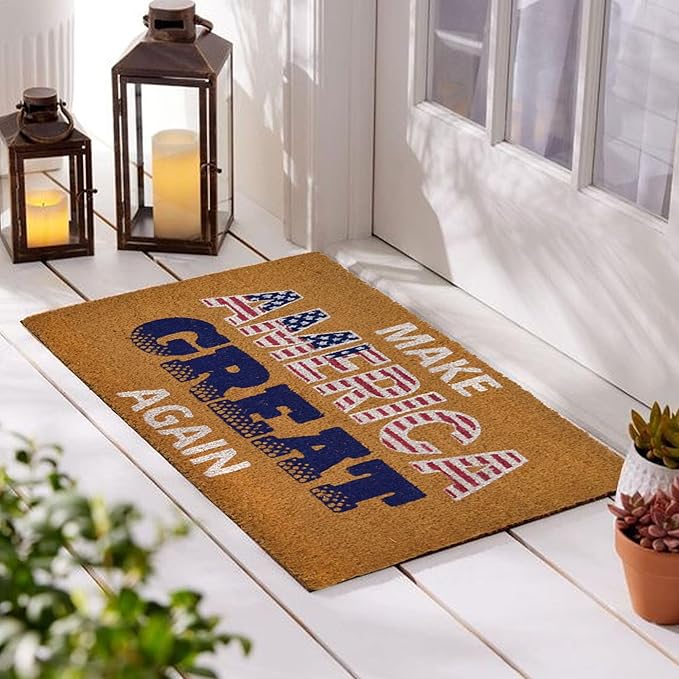 Great America Coir Doormat for Entryway 17x30" - indian wholesale Co