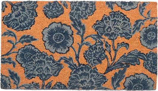 Coir Mats Chelsea Floral -17"X30" Blue