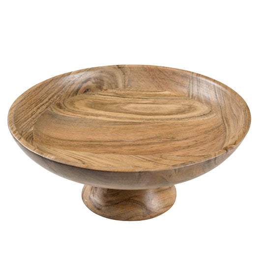 Fruit Bowl Plain Acacia -12"x2" -Natural