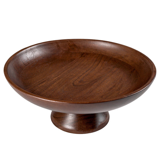 Fruit Bowl Plain Acacia -12"x2" -Walnut